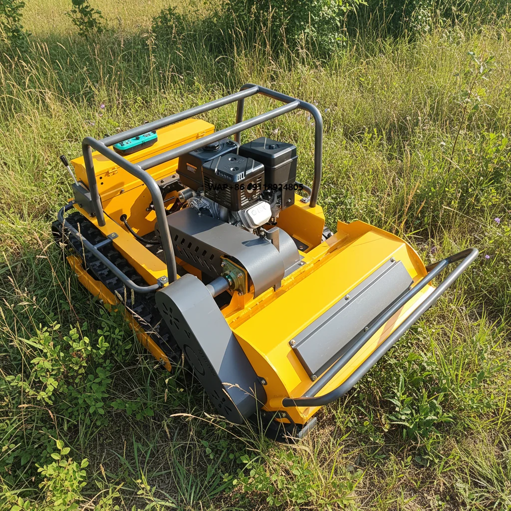 Hot Selling Approve Grass Cutting Machine Crawler Brush Cutter for Agriculture Remote Control Robot Lawn Mower