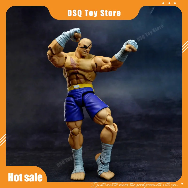 

Sagat Victor Sagat Storm Toys 1/12 Street Fighter Zero3 Latest Version Movable Walking Doll Collection Holiday Toy Gift