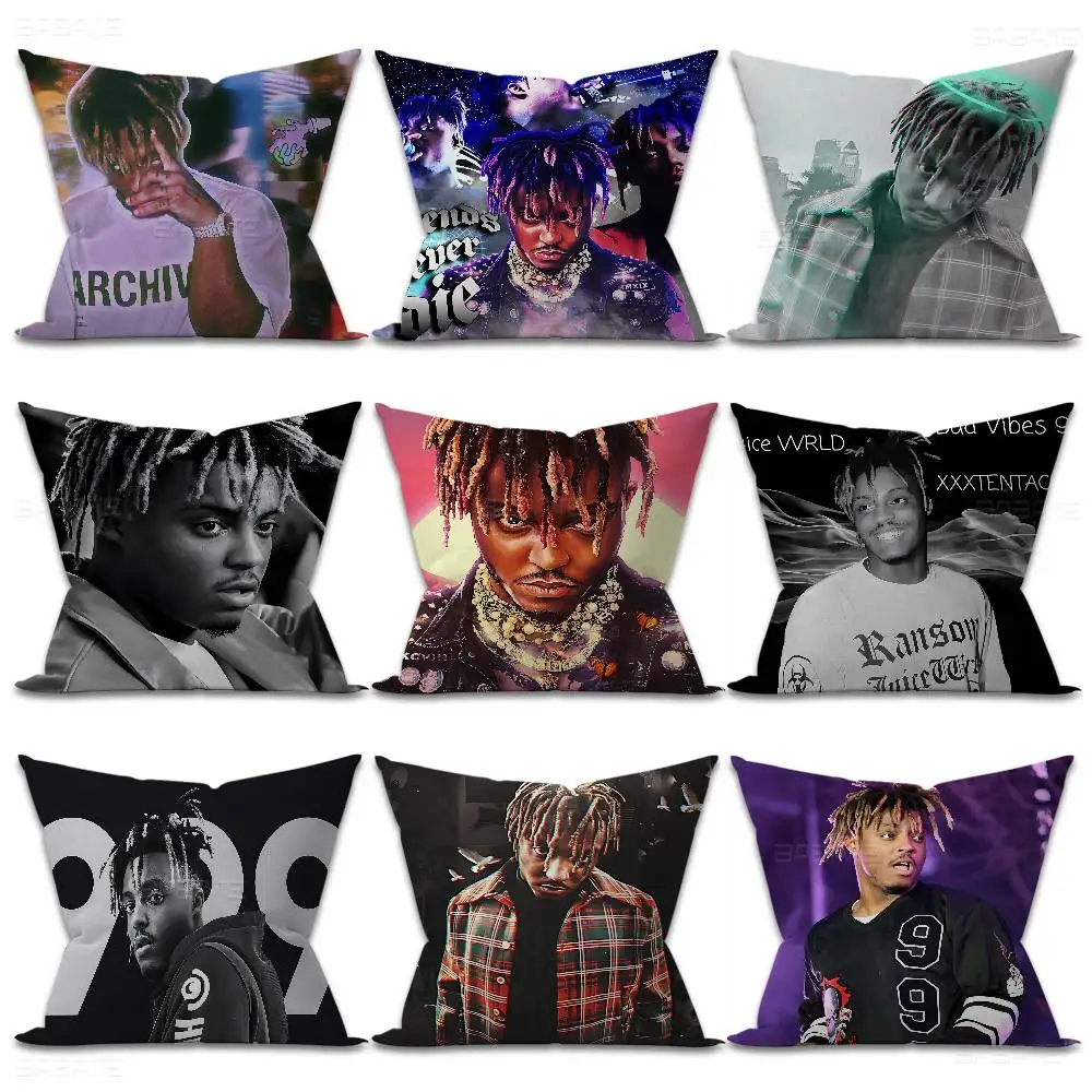Hip-Hop J-Juice W-WRLD Cushion Cover Polyester Sofa Cushions Decorative Throw Pillows Home Decoration Pillowcover