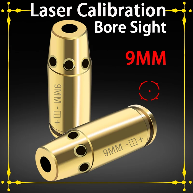 

Tactical 9mm Caliber Red Dot Laser Sight Calibration Brass Bullet for Pistol Airsoft Weapons Shooting Aiming Hunting Accessories