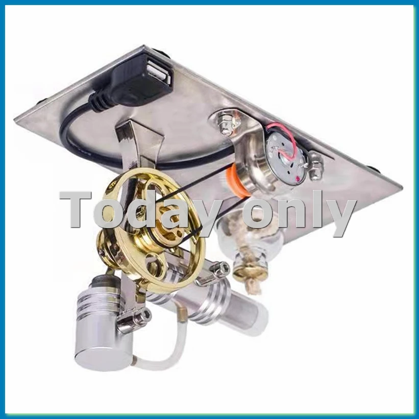 

L-образная модель двигателя Стирлинга с USB-разъемом и ночником, модель двигателя Стирлинга, развивающая игрушка-A25R