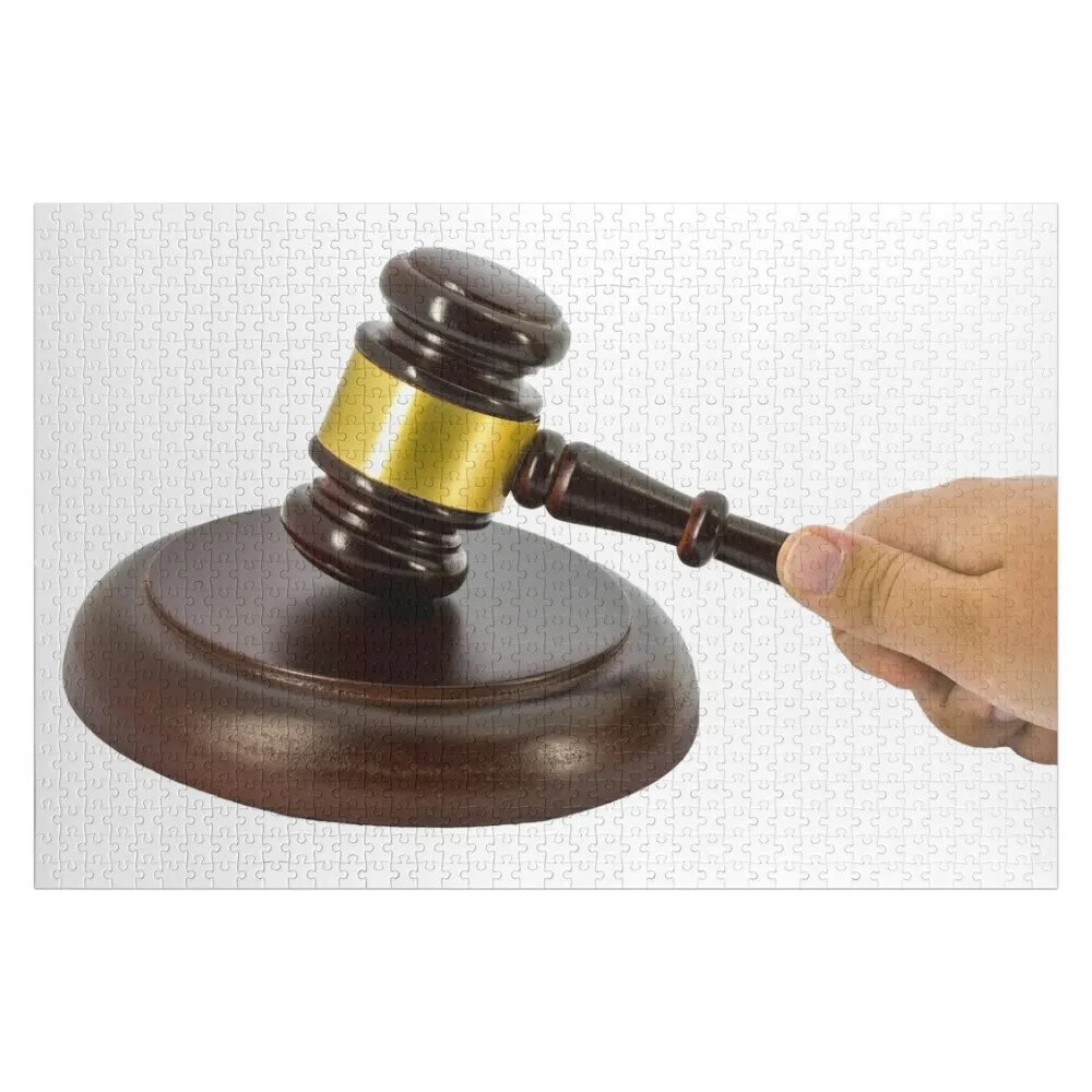 

Wooden Gavel Representing Justice and Authority Jigsaw Puzzle With Photo Wooden Decor Paintings Custom Gifts Baby Toy Puzzle