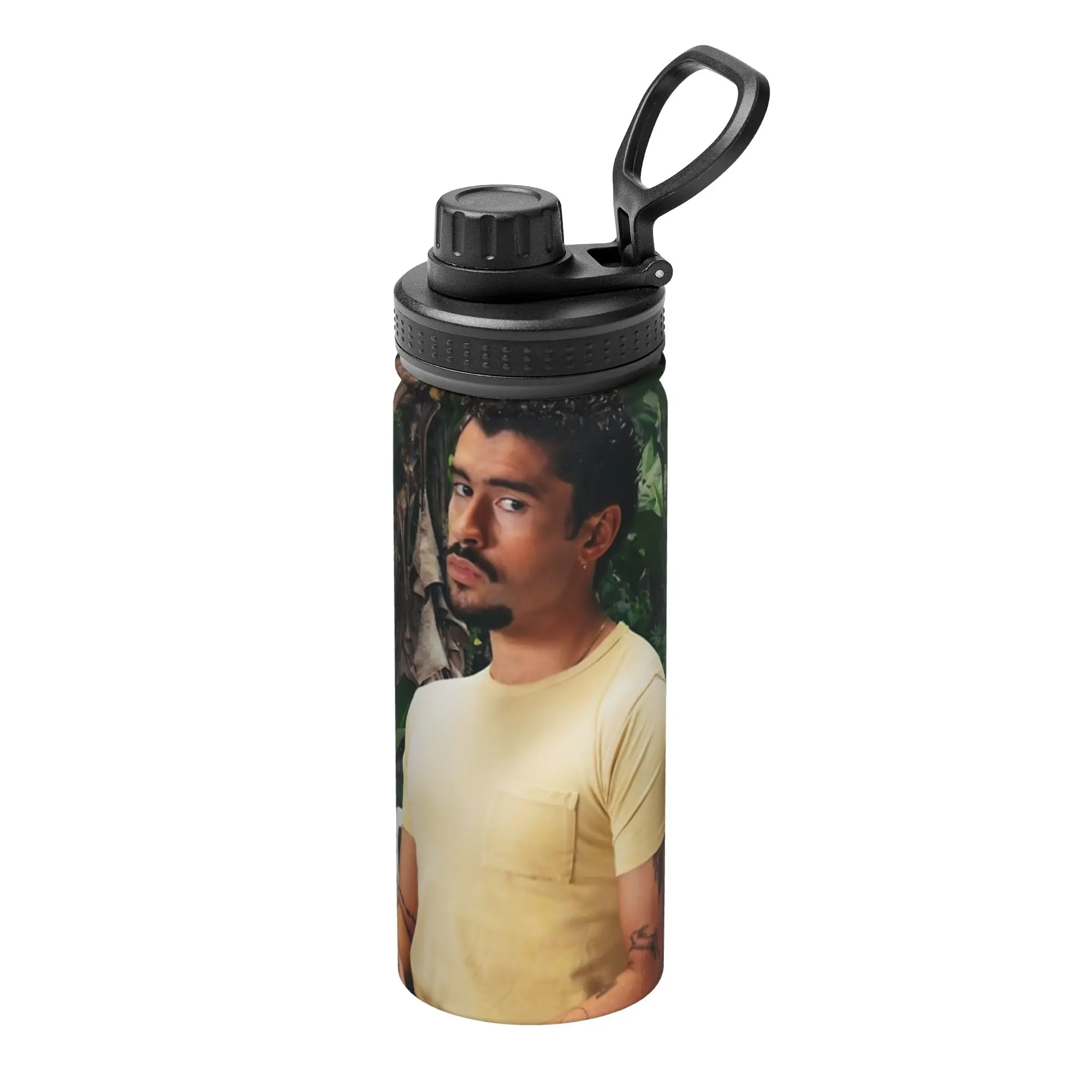 Bad Bunnys 18OZ Sports Insulated Kettle  Thermal Cup Vacuum Flask Double Wall Mug Water Bottle