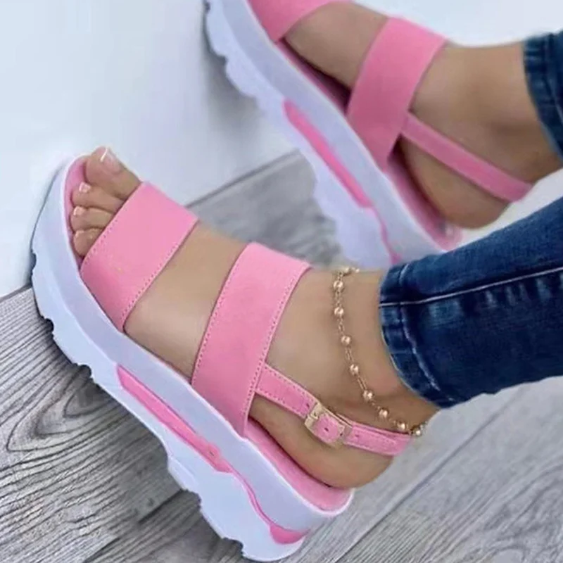 Women Sandals Lightweight Heels Sandals Summer Shoes For Women Wedge Sandal With Platform Sandalias Mujer Wedges Shoes Female