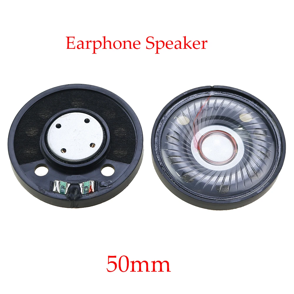 2PCS New 50mm 40mm 30mm 27mm Speaker Unit for DIY Headphone Excellent Sound  Diaphragm Clear Voice Deep Bass Highly