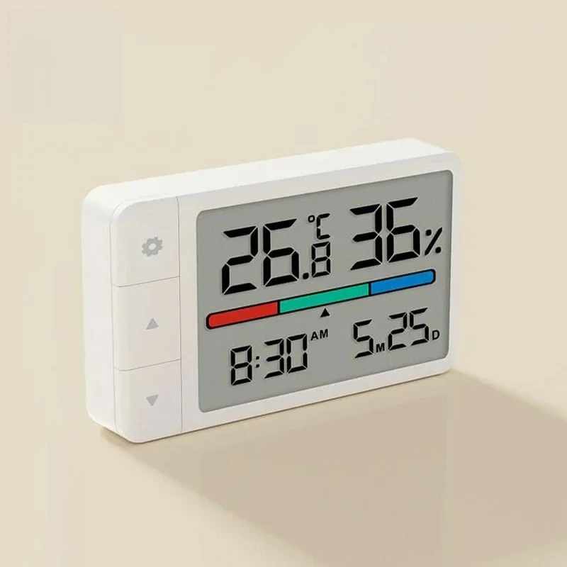

MiaoMiaoCe HD Digital Thermometer Hygrometer Clock Weather Station Stand Hang Design MHO-C306