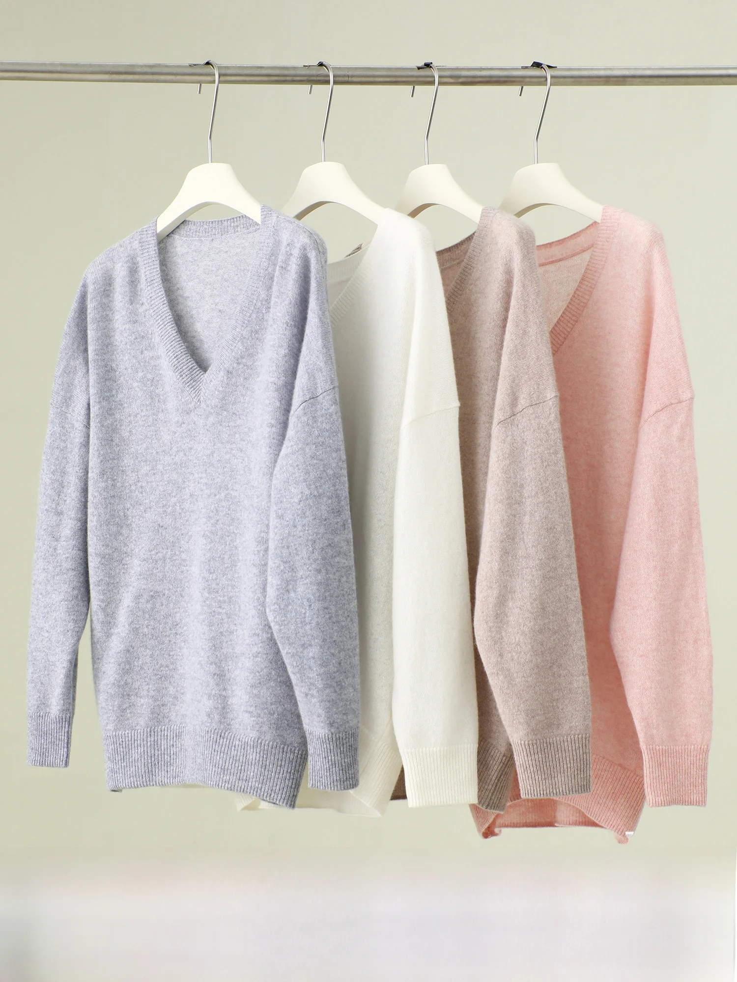 

Женский трикотажный джемпер Cloud Mousse Camere с V-образным вырезом, свободного кроя, премиум-класса, модный, весенний, с длинным рукавом, стандартный крой, для повседневной носки