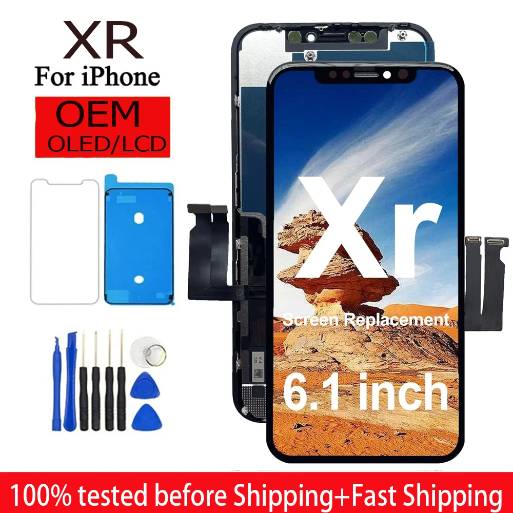 OEM Pantalla for iphone XR LCD Display Touch Screen Digitizer Assembly for iPhone XR LCD Replacement With 3D Touch