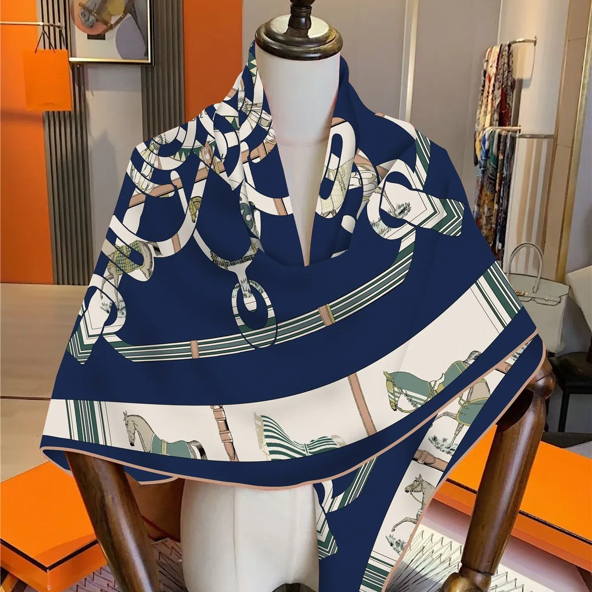 وشاح شال حراري على الطراز الكوري العصري لغرفة مكيفة الهواء من الصيف إلى الشتاء، هدية إكسسوارات عصرية عالمية