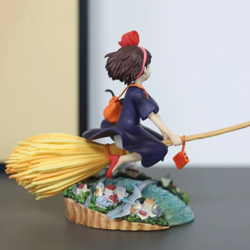 Hot Sale Anime Figure Kiki Delivery Service Magical Girl Collectible Model Jiji Black Cat Tall Desk Decor Anime Peripheral Toys - view 5