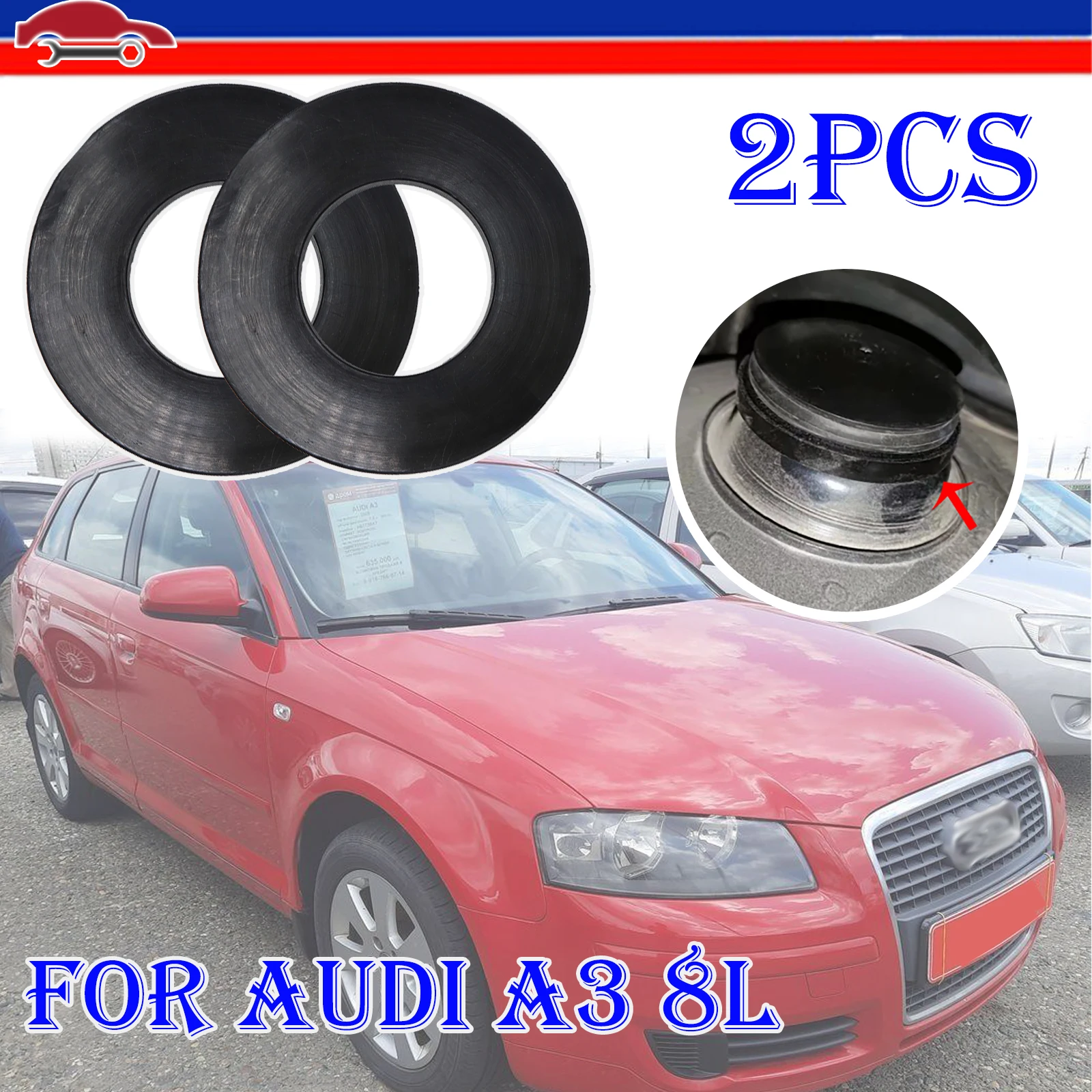 

Front Strut Top Mount Tower Gaps Suspension Shock-Absorbing Rubber Bushing Bearing Washer Pad For Audi A1 8X A3 8L 8P A5 8T