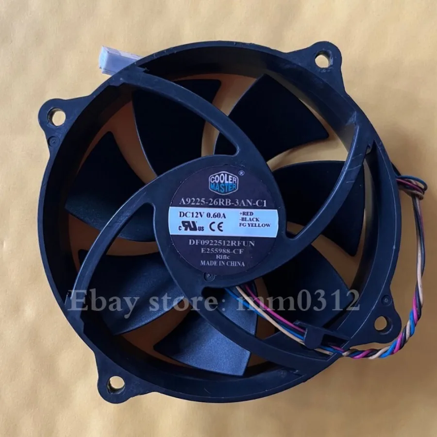 For A9225-26RB-3AN-C1 12V 0.60A Hole pitch 75*106MM round cooling fan