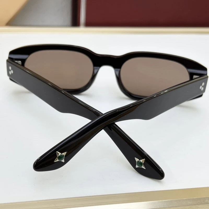HULYA Sunglasses Women Ladies Men Small Lense Thick Acetate Vintage Retro Luxury Outdoor Fashion Eyewear Shades For Sun Travel image 4