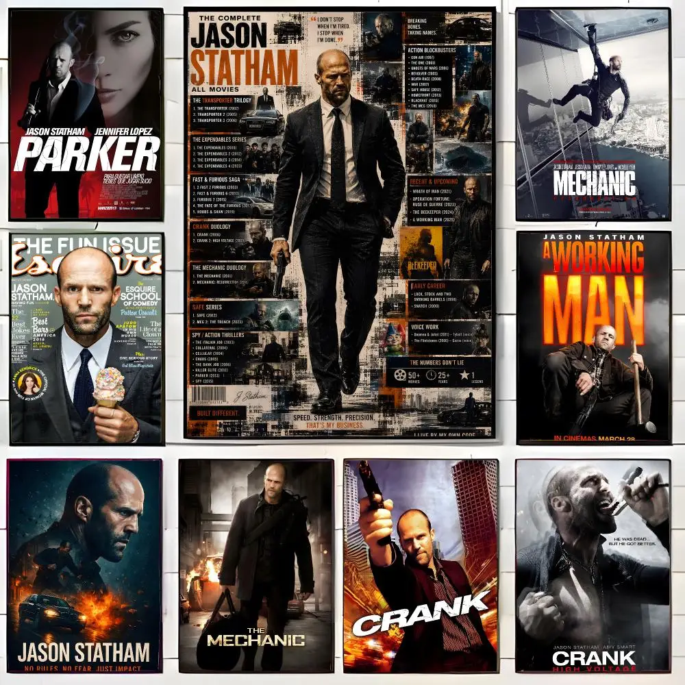 Action Star J-Jason Statham Poster Wall Art Print Decorative Mural Home Decor Gift Unframed