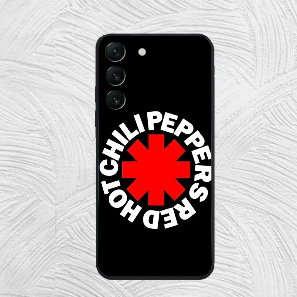 حافظة هاتف R_Red-Hot-Chili-P_peppers-Los-Angeles لهاتف سامسونج جالاكسي A52 A12 A51 S21 Edge S22ULTRA LITE Plus غطاء أسود فائق