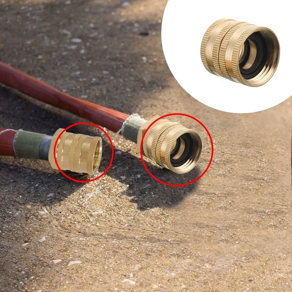 For Standard Garden Hoses 34 Inch Connector Brass Hose Connector For Garden Irrigation Garden Hose Connector Outdoor Durability