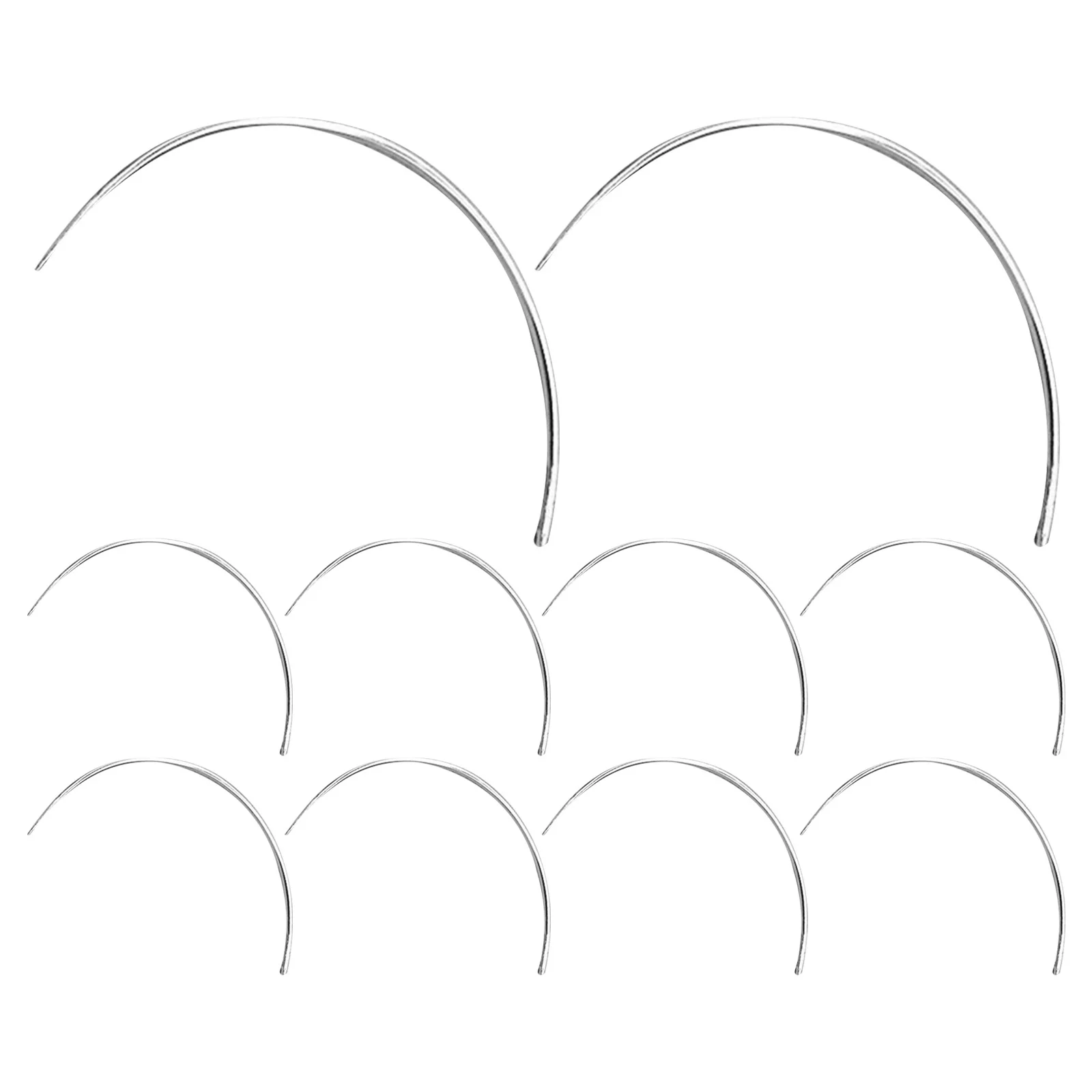 

50 шт. игла 2,0 дюйма 2,5 дюйма изогнутые швейные иглы для плетения с большими глазами типа C для ремонта ремесла обивка палатка