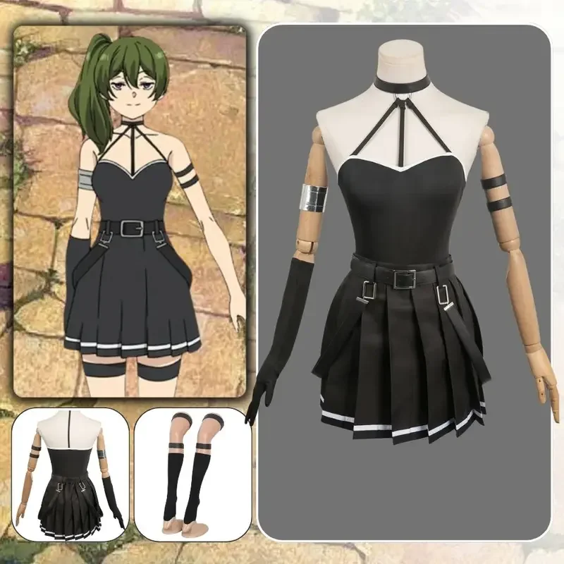 

Ubel Cosplay Anime Sousou No Frieze Costume Disguise for Adult Women Black Dress Fantasia Outfits Halloween Carnival Party Suit
