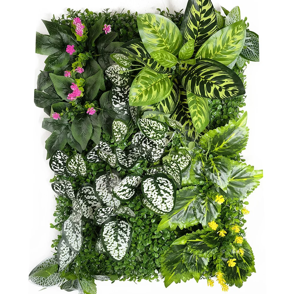 40 * 60CM Artificial Plant Green Grass Wall Background Flower Wedding Party  Plastic Fence Green Wall Panel Decoration