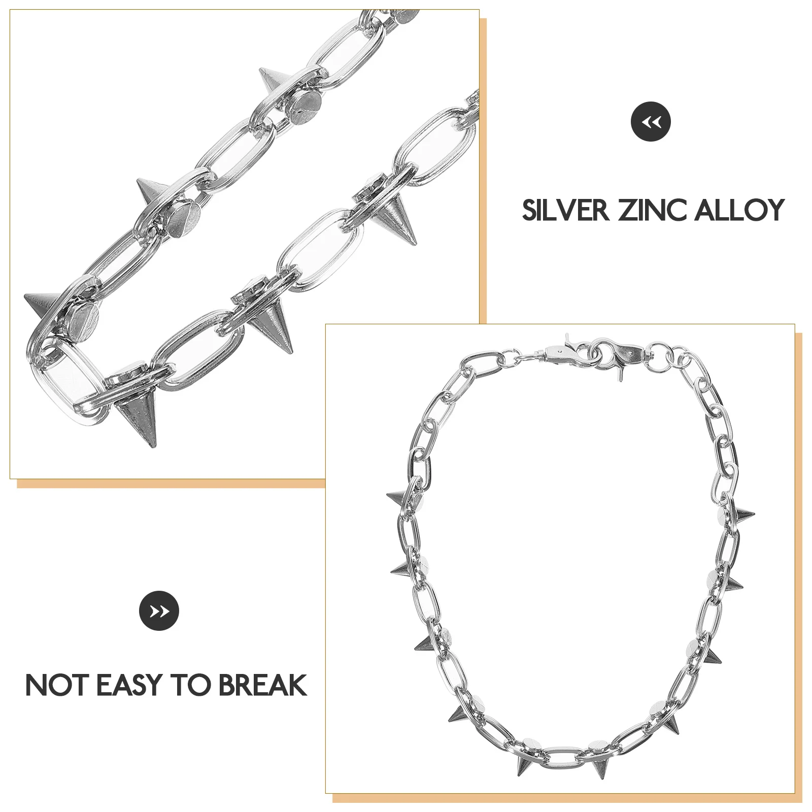 

Punk Metal Belt Trousers Pants Wallet Pocket With Buckle Decorative Chain Chain With Buckle For Men Women