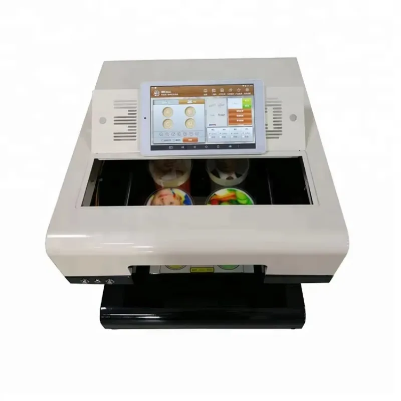 Digital Selfie Hot Coffee 3D Machine Features Smart Pudding Cookies Cake