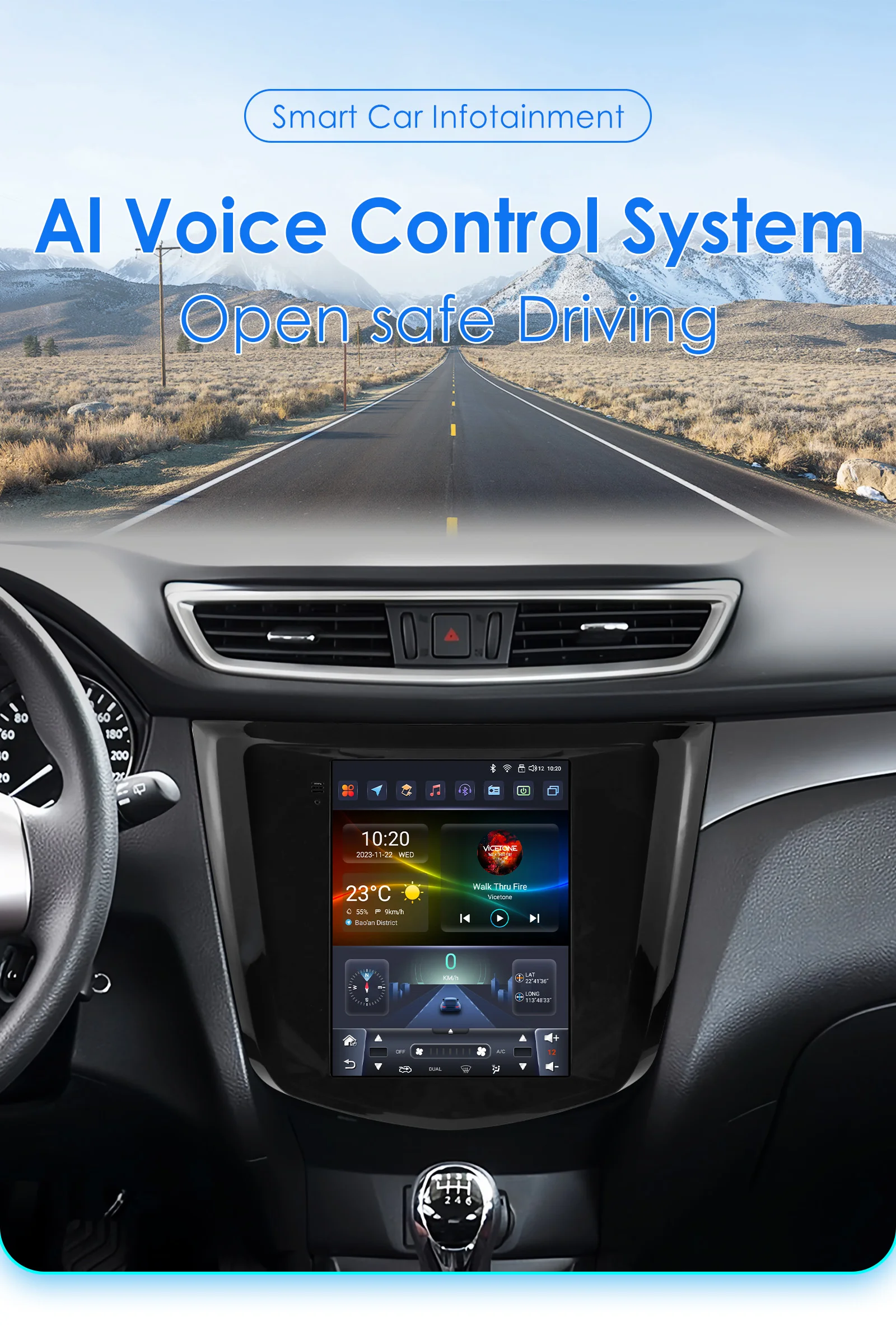 Hizpo For Tesla Style Android Auto Radio For Nissan Qashqai J11 X-Trail 3 T32 2013 -2017 Carplay 4G Car Multimedia GPS Autoradio