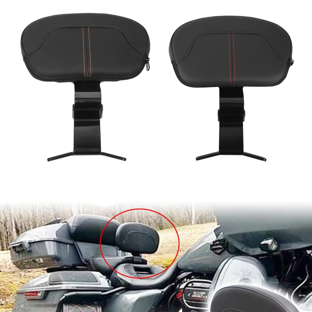 

For Harley Touring Electra Road Street Glide Road King CVO 2009-2022 Motorcycle Backrest Driver Rider Cushion Back Mounting Kit
