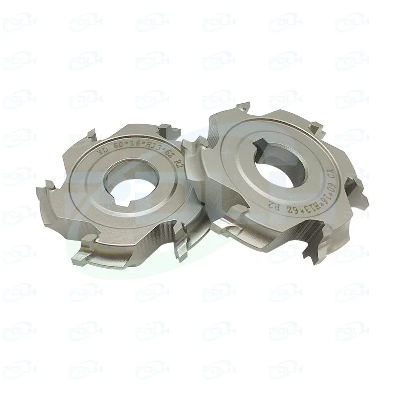 1 Pair 60*16*H13*6Z High Quality Profile TCT Fine Trimming Cutter Tool Trimming Blade for Edge Banding Machine Spare Parts