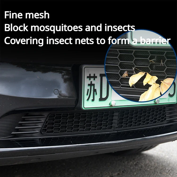 Air Intake Insect Proof Net for Tesla Model Y 3 Split Front Bumper Inlet Protective Mesh Cover Car Modification Accessories 2023