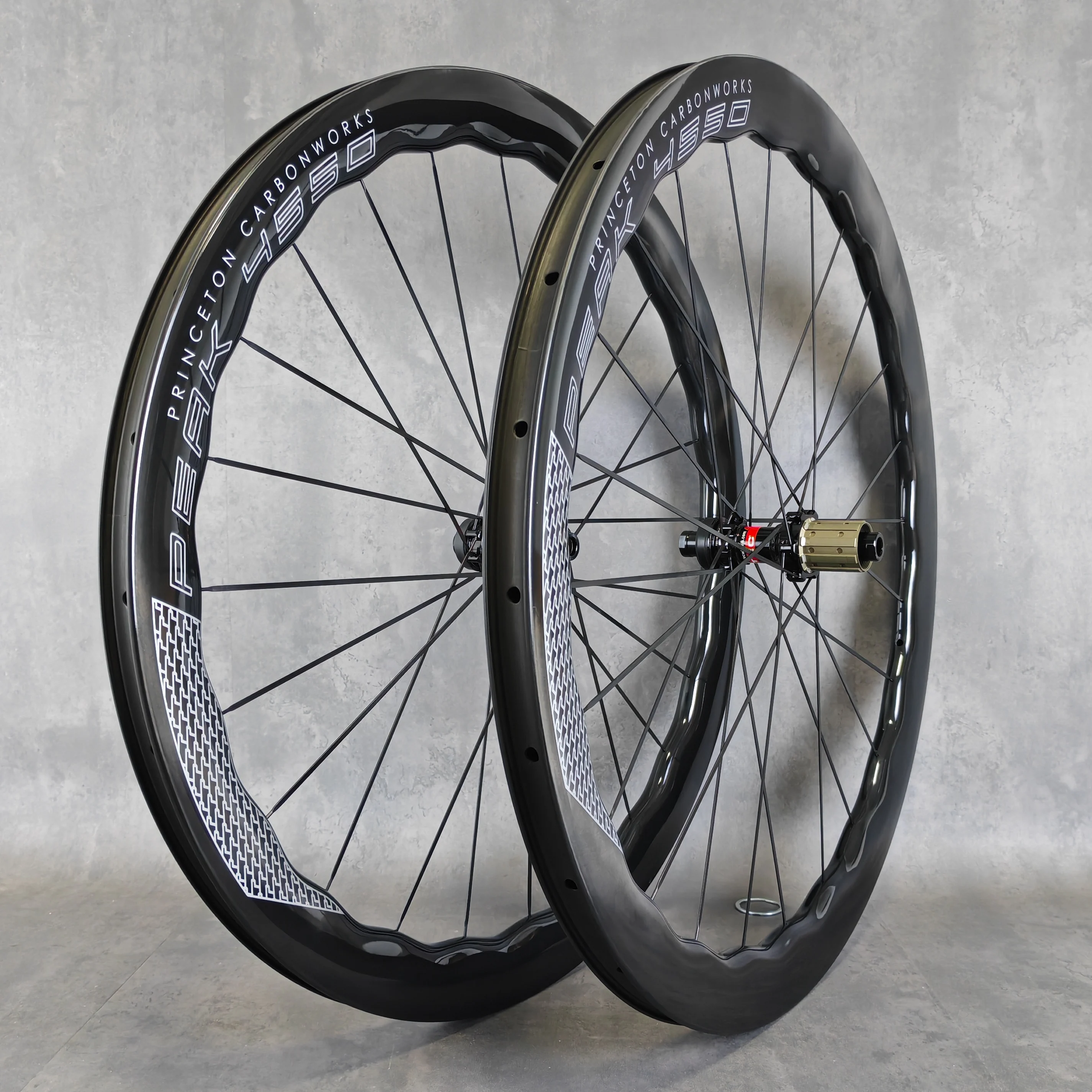 700C PEAK 4550 Carbon Road Bike Wheelset,Disc Brake, Tubeless, Tubular Wheels, Gold, Silver, Black Logo,shimano 11V/12V