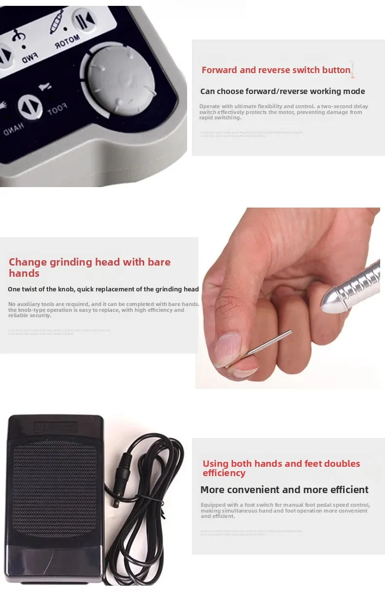 ​ ​ JD8500 Высокоскоростной электрический художественный инструмент мощностью 65 Вт, прецизионная гравировальная ручка 35000 об/мин для изготовления ювелирных изделий и поделок своими руками ​ ​