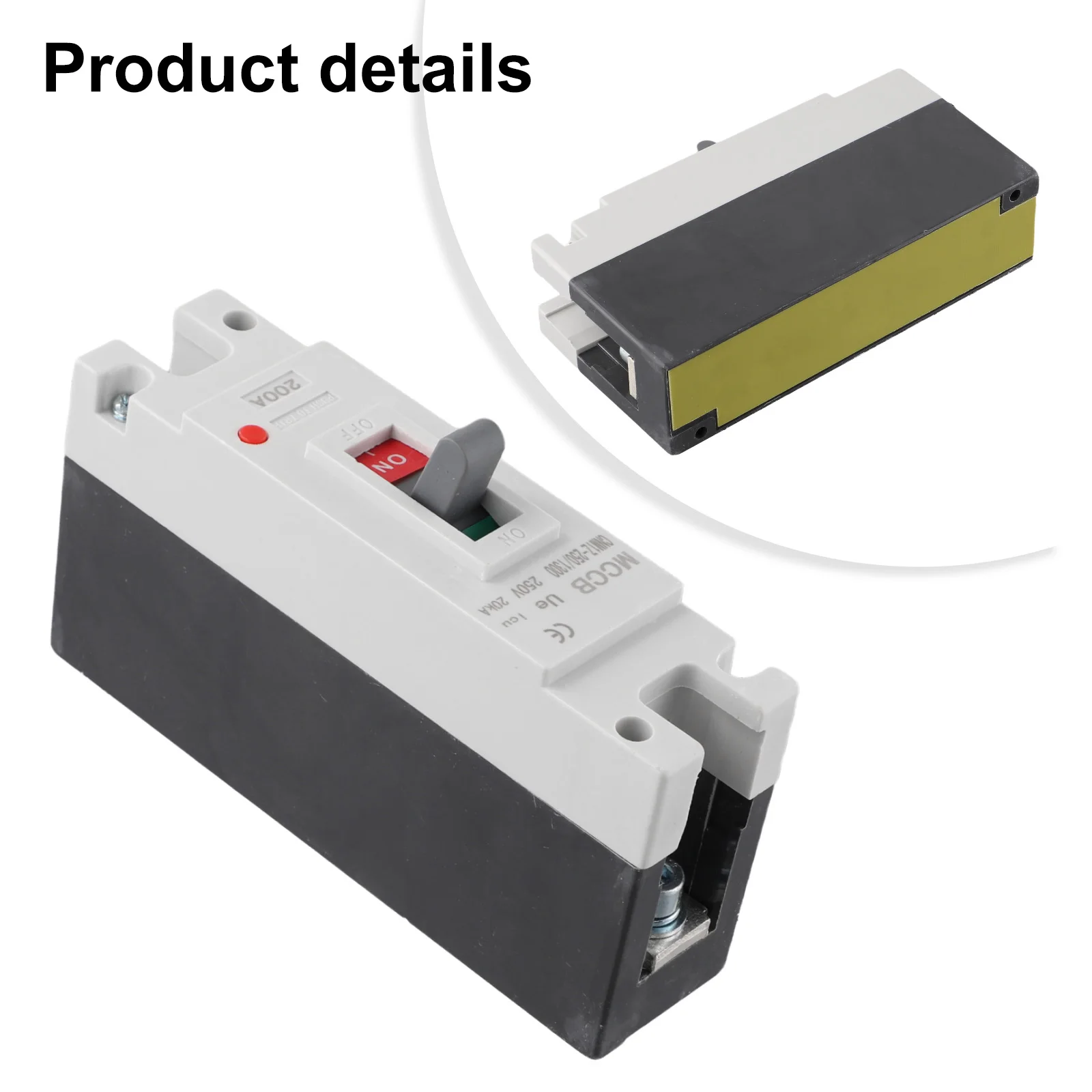 For Power Distribution DC Circuit Breaker 200A Circuit Breaker Robust Current Handling Device Generator Part 150*62*38mm