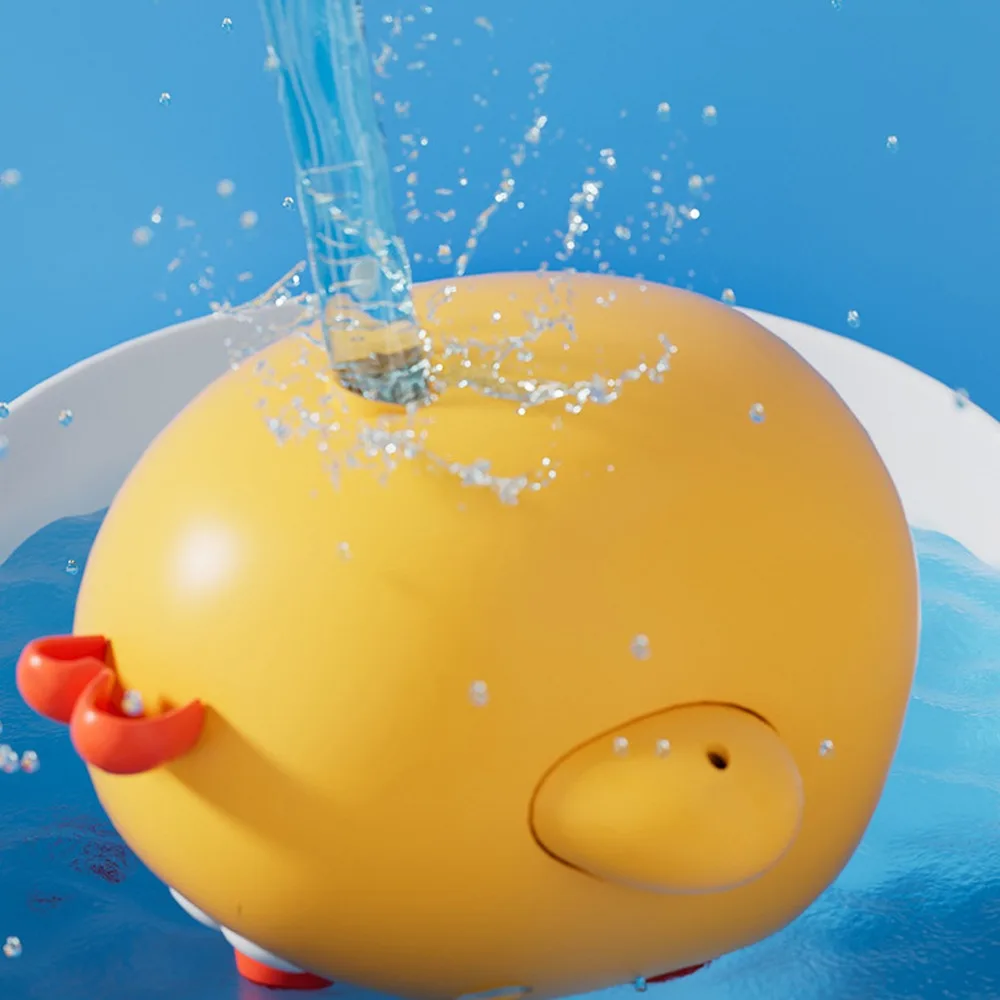 

Игрушка для воды для ванны, желтая курица, водная игрушка для брызг воды, аниме, забавные детские игрушки для ванной, спрей для воды, животные, водяные игрушки для плавания, ванная комната