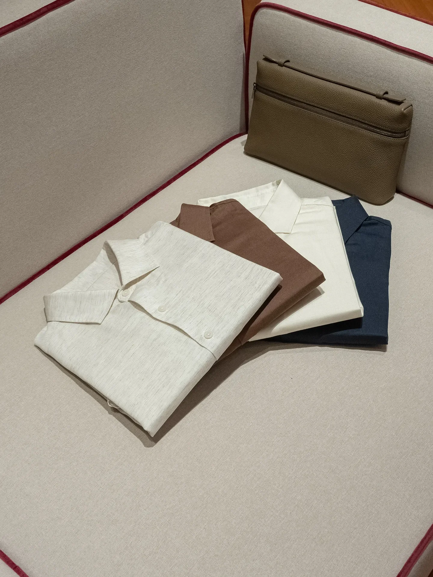 Old money style, Lyocell linen blend comfortable and breathable, spring and summer casual long-sleeved shirt