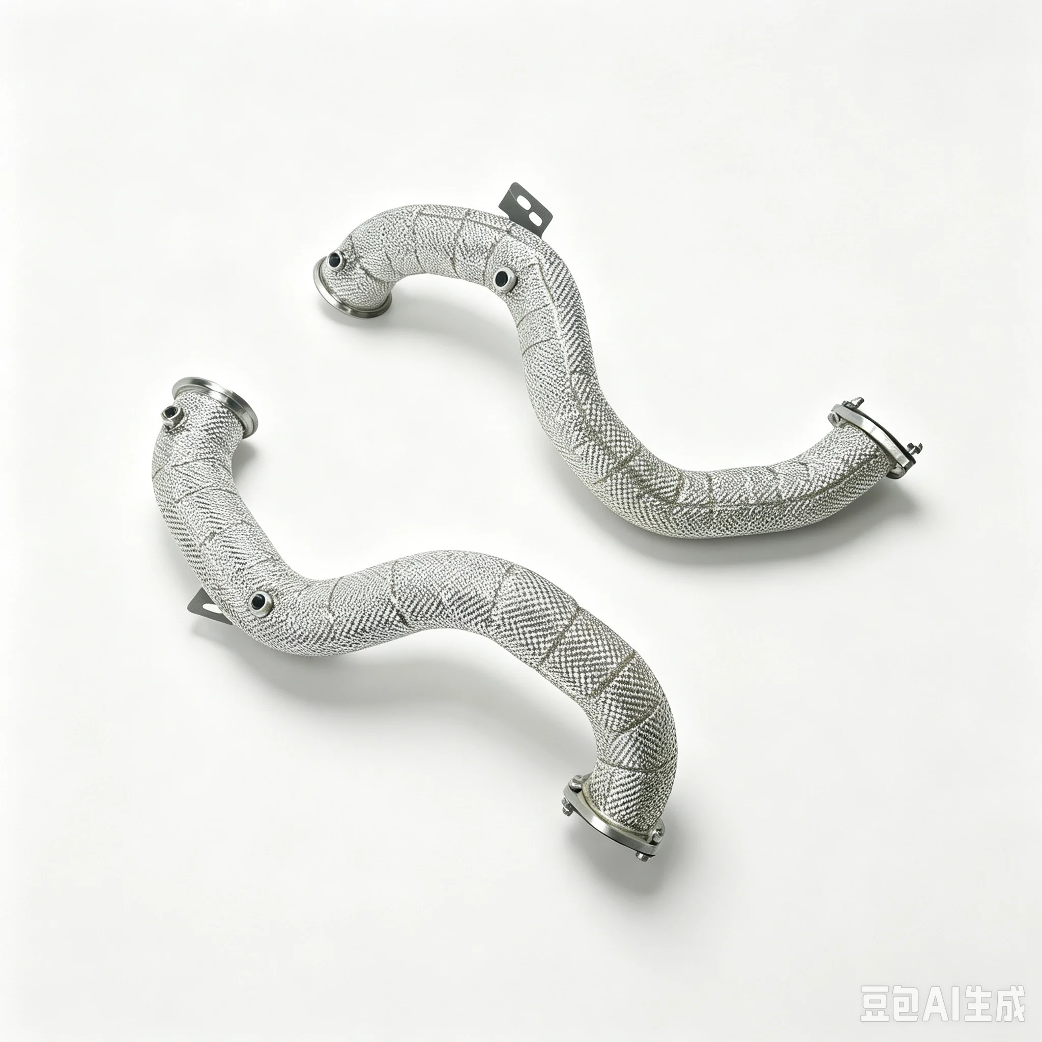  Catless Downpipe With Heat Shield Exhaust Pipe For Aston Martin DB11 & Vantage 4.0T V8 Stainless Steel Performance Part 