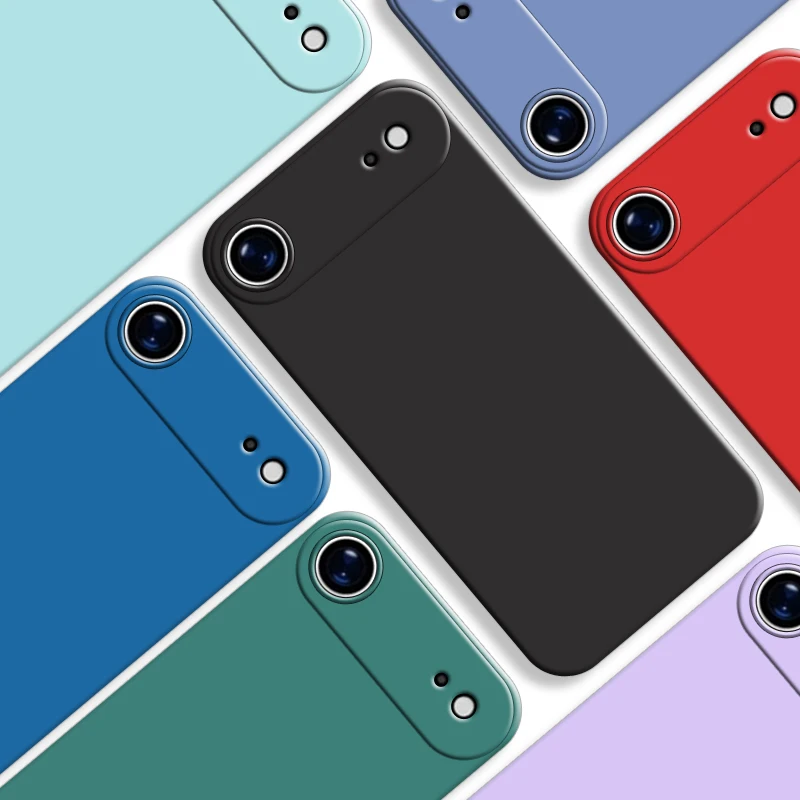 For iPhone 17 Air Case For Apple iPhone 17 Air Cover New Original Liquid Silicone Protective Bumper iPhone 17 Pro Max Cover Case