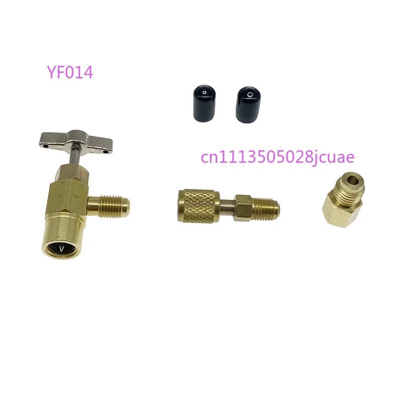 R1234YF automotive air conditioner refrigerant snow bottle opener plus special adapter