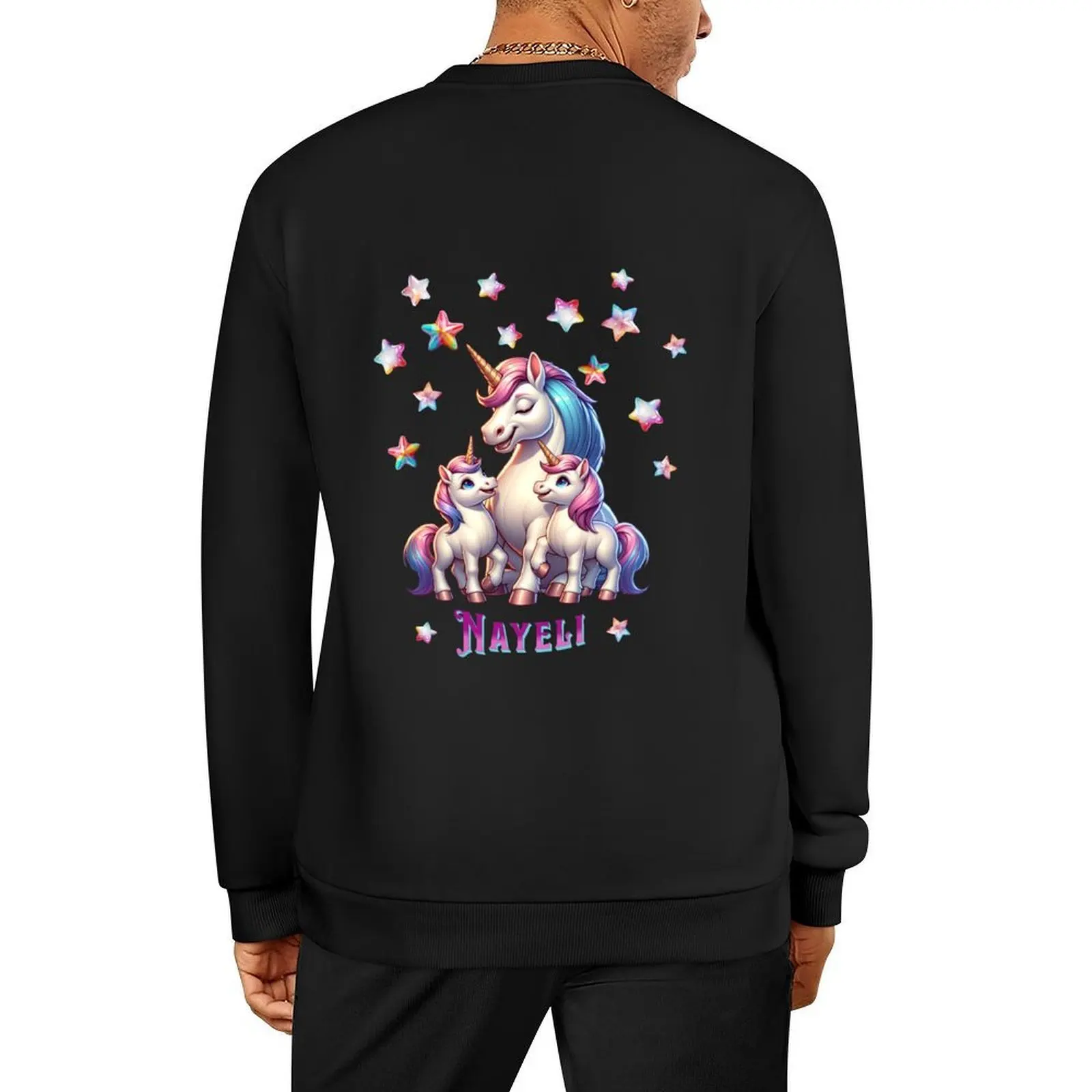

Unicorns with stars Pullover men's clothing mens clothing aesthetic clothing male clothes new sweatshirts