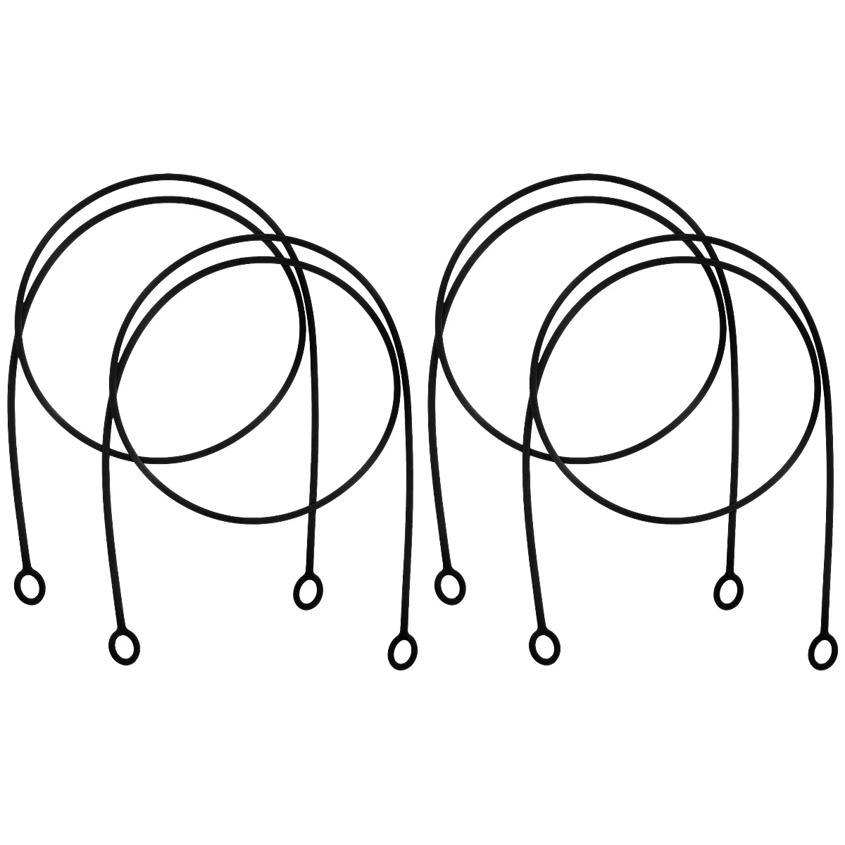 2 PCS Headphone Lanyard Earpiece Rope Earplugs for Sleep Earphones Silica Gel Strap Sports Connected Travel