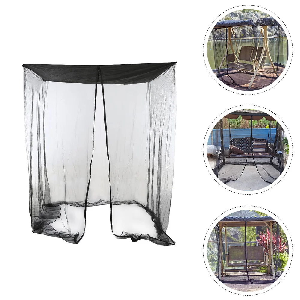 

1Pcs Double Swing Chair Mosquito Net Ultra Large Zipper Closure Durable Breathable Portable Patio Camping Hiking Outdoor