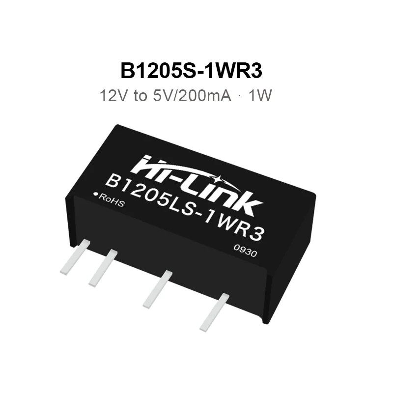 

B1205LS-1WR3 1W 12 to 3.3v/5v/9v/12v/15v/24v isolated switching dc dc power supply module