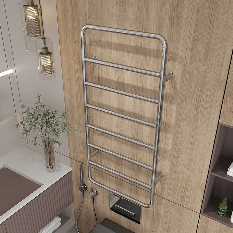 Golden Smart Thermostatic Electric Heating Towel Rail 304 Stainless Steel Towel Warmer Fast Drying Household Electric Towel Rack