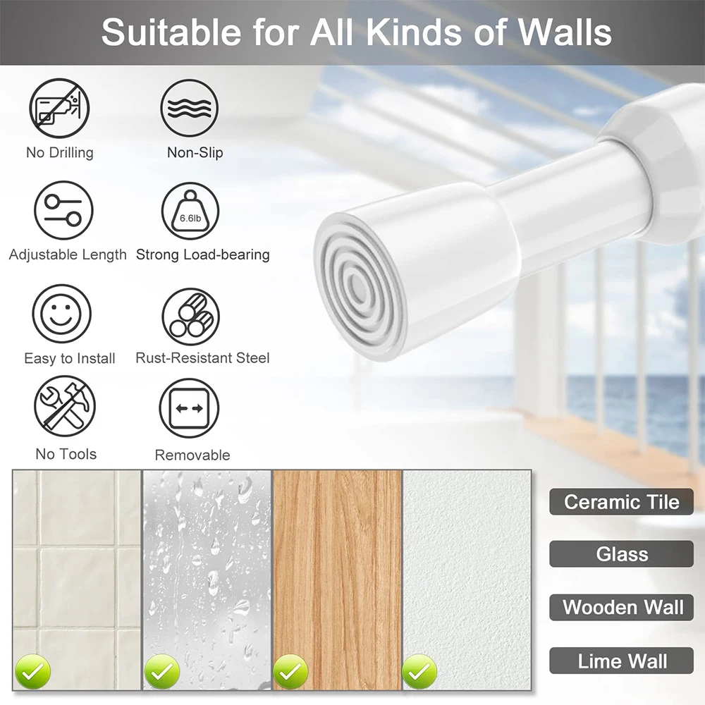 Thumbnail 3 - #41 Latest Shower Rods Offers