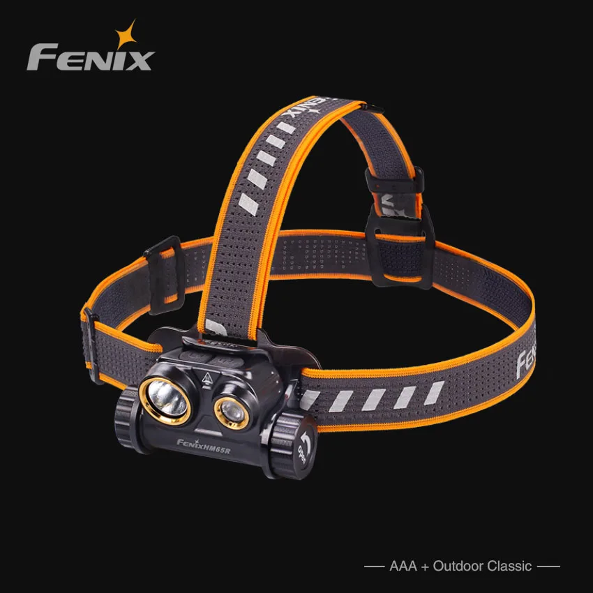 Fenix HM65R Lampada frontale in magnesio tri-proof da 1400 Lm per attività all'aperto di lunga durata e ad alta intensità