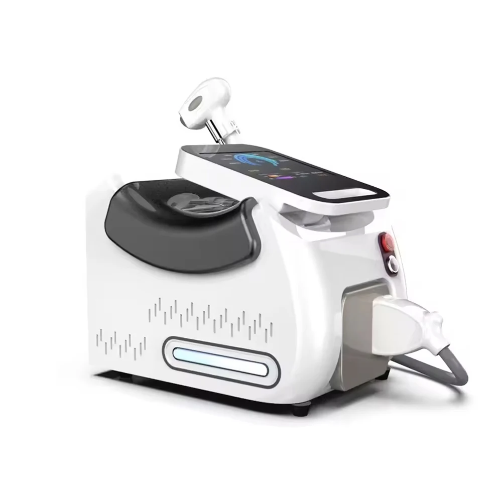 Draagbare Diode Laser Shr Haarverwijderingsmachine 755 808 940 1064 Quadra Golflengte Ijs Koeling Epilatie Vriespunt Epilator