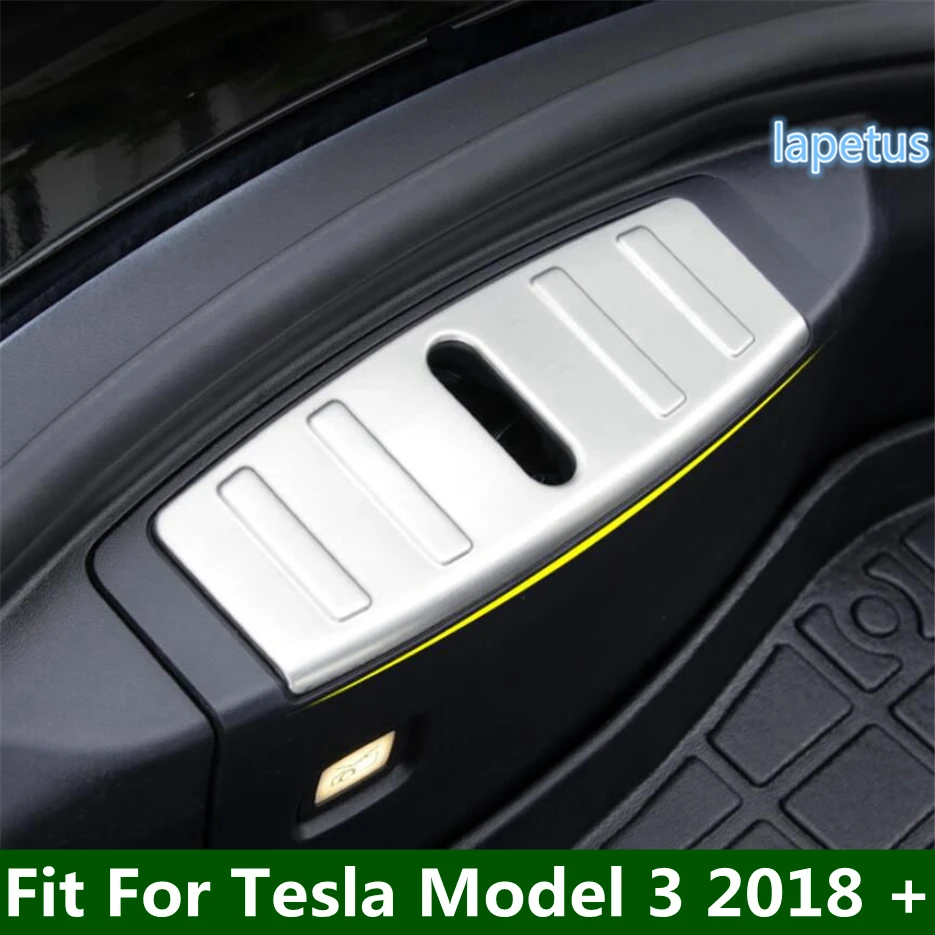 

Front Engine Rear Boot Trunk Door Guard Sill Plate Pad Skid Decor Panel Cover Trim For Tesla Model 3 2018 - 2021 Car Accessories