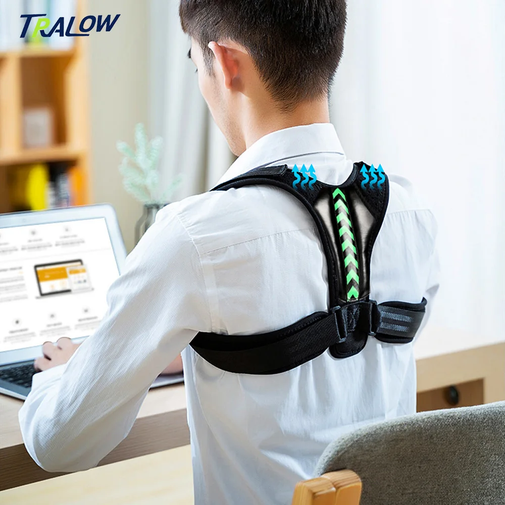 

TRALOW Adjustable Breathable Posture Correctionfor Men Women Wear Back Pain Relief, Lightweight Design, Fitness Enthusiasts