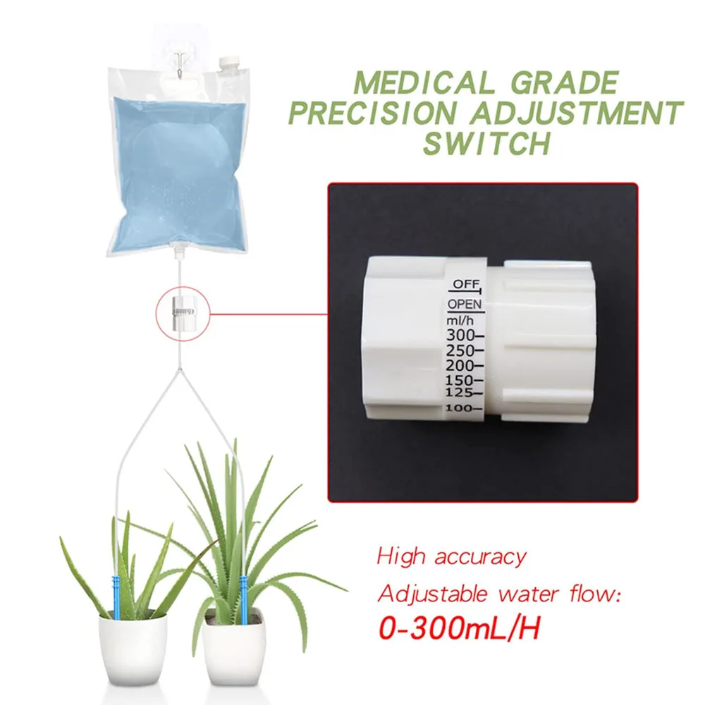 6.5L Plant Automatic Watering System Drip Drop Watering Bag Automatic Plant Watering System Devices Waterer Spikes For Indoor
