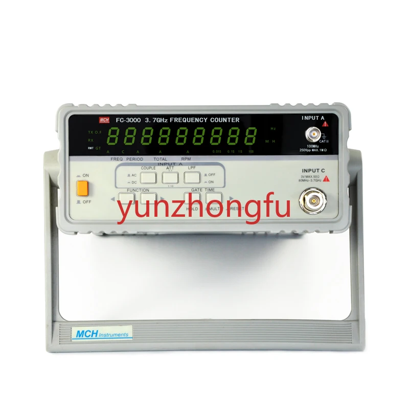 Instrument: FC-3000 frequency meter, 3.7G, 8-digit display, high-precision digital frequency meter, sensitivity 100mV