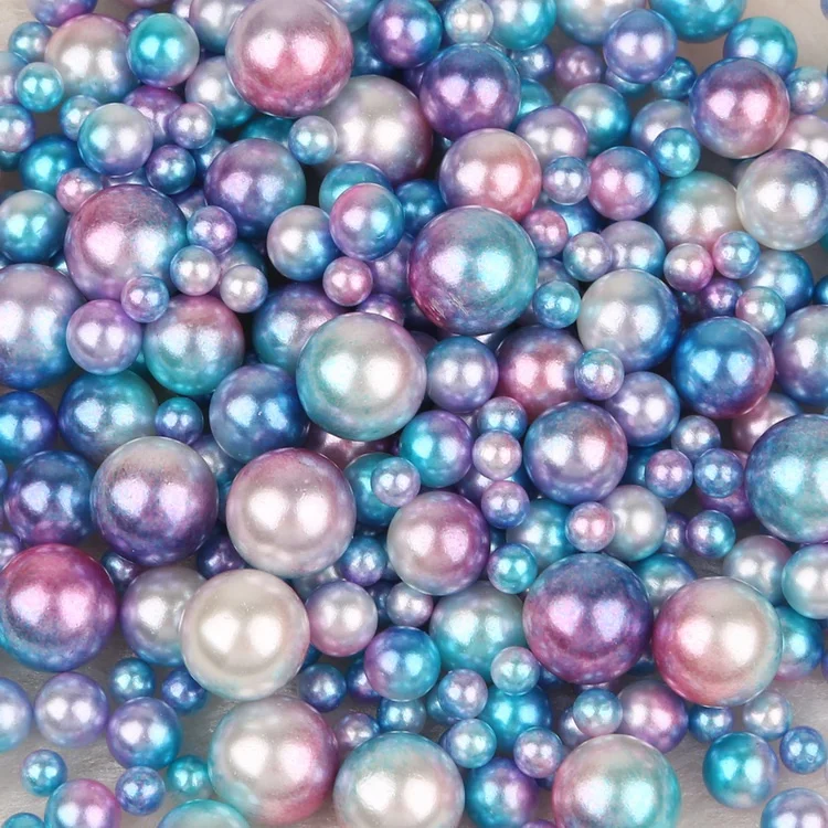 

250pcs/Lot 4-10mm Phantom Color ABS Non Porous Nail Art Imitation Pearl Jewelry Accessories Handmade DIY Material